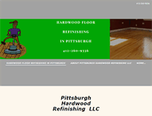 Tablet Screenshot of pittsburghhardwoodrefinishing.com